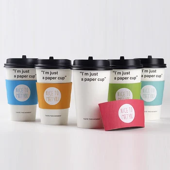 200pcs disposable Cup sleeve for 12/16oz cups Nice to meet you Double-deck paper coffee tea juice Cup sleeve Anti-hot Customized
200pcs disposable Cup sleeve for 12/16oz cups Nice to meet you Double-deck paper coffee tea juice Cup sleeve Anti-hot Customized