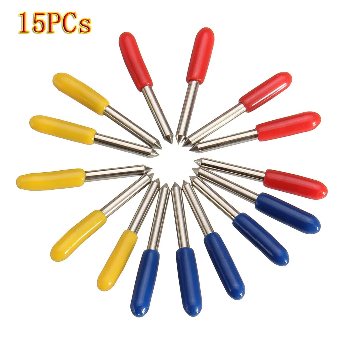 XNEMON 15Pcs 30/45/60 Degree Roland GCC Cutting Plotter Vinyl Cutter Blade High Hardness Knife Blades 25x2mm
XNEMON 15Pcs 30/45/60 Degree Roland GCC Cutting Plotter Vinyl Cutter Blade High Hardness Knife Blades 25x2mm