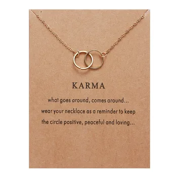 Rinhoo New Gold Color Karma Double Circle Alloy Choker Pendant Short Necklace Women Lady Jewelry Gift
Rinhoo New Gold Color Karma Double Circle Alloy Choker Pendant Short Necklace Women Lady Jewelry Gift