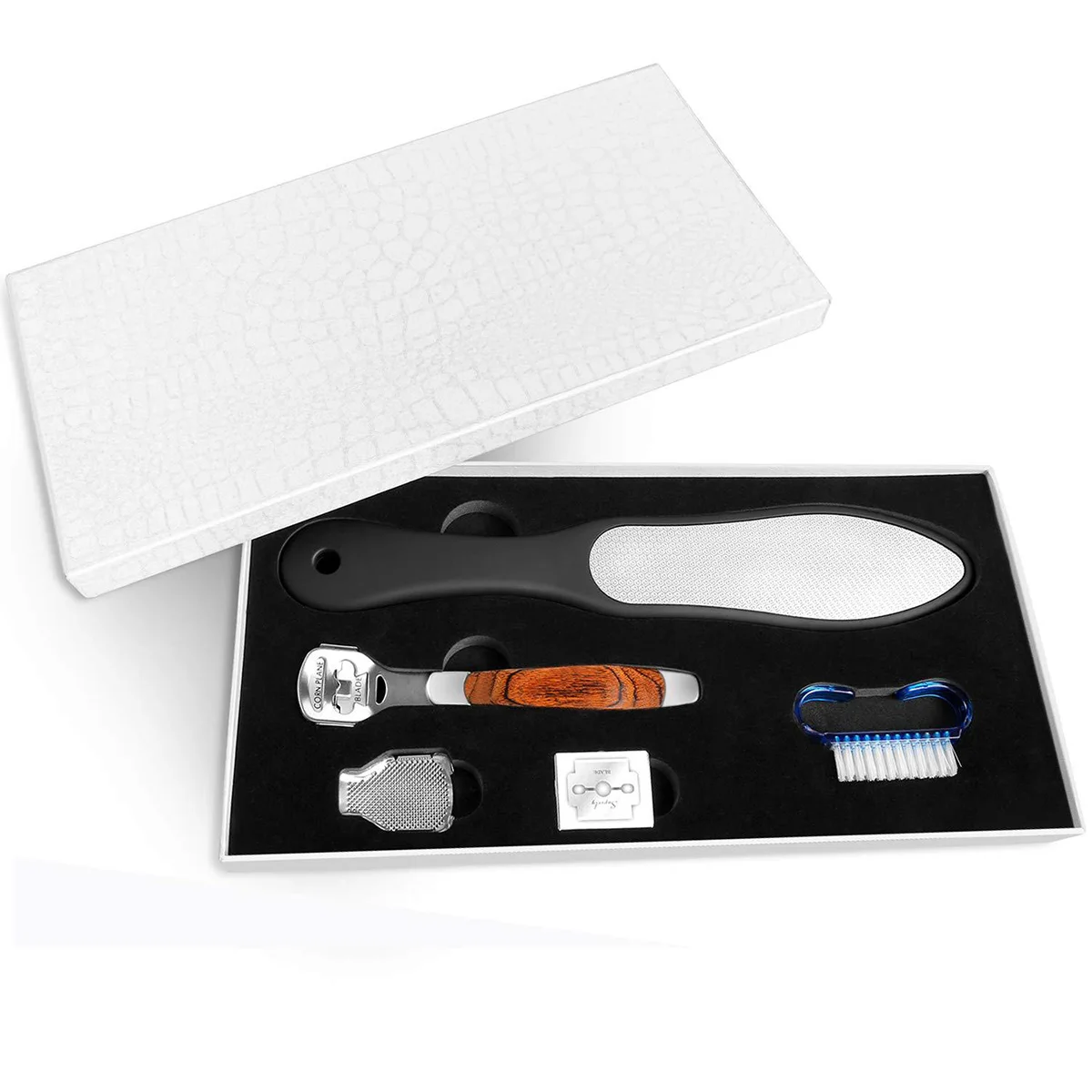 Feet Dead Skin Removal Set Dual Sided Foot File + Foot Callus Remover + Foot File Head + Spare Blades + Brush Foot care tool
Feet Dead Skin Removal Set Dual Sided Foot File + Foot Callus Remover + Foot File Head + Spare Blades + Brush Foot care tool