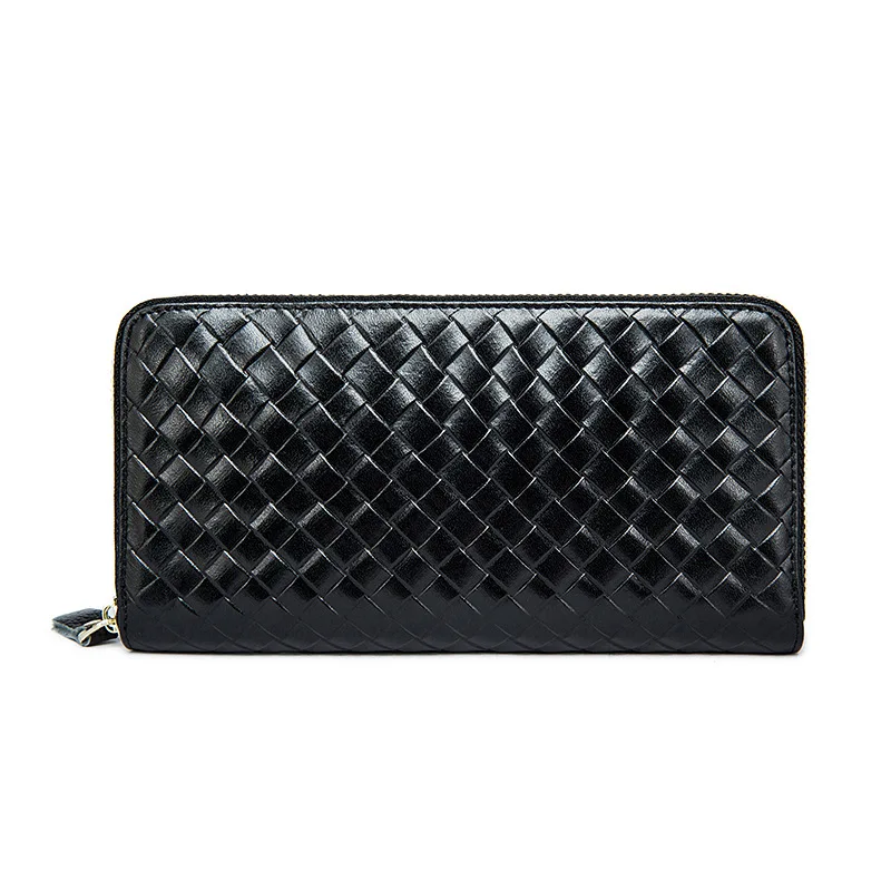 HANSOMFY Men's leather wallet braided first layer leather men's wallet wallet long clutch
HANSOMFY Men's leather wallet braided first layer leather men's wallet wallet long clutch