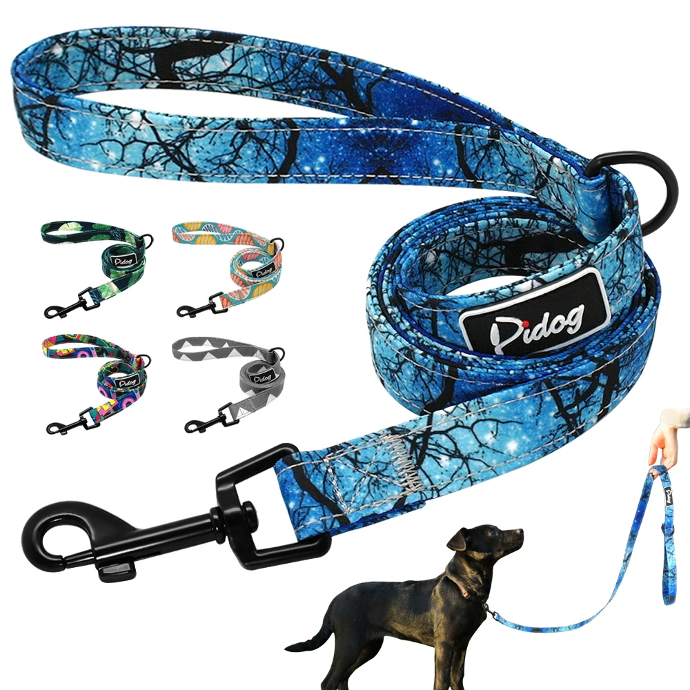 

Printed Dog Leash Rope Fashion Nylon Pet Walking Lead For Small Medium Dogs Cat Soft Running Training Leashes Chihuahua Pitbull