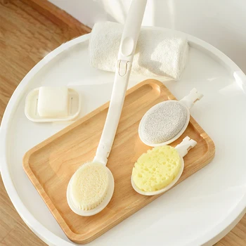 Long Handle Back Brush 3 In 1 Pumice+sponge+nylon wool Brushes Body Bath Shower Scrubber Exfoliating Scrub Skin Massage Brush C4
Long Handle Back Brush 3 In 1 Pumice+sponge+nylon wool Brushes Body Bath Shower Scrubber Exfoliating Scrub Skin Massage Brush C4
