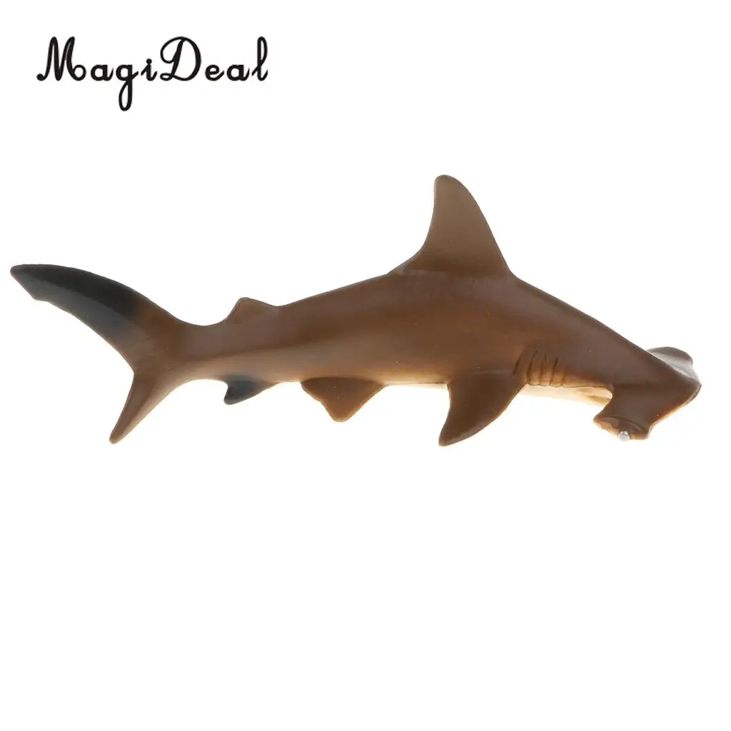 Plastic Ocean Animal Figurine Toy for Kids Toddlers, Vivid Shark Model, Children Birthday Christmas Gift Home Decor