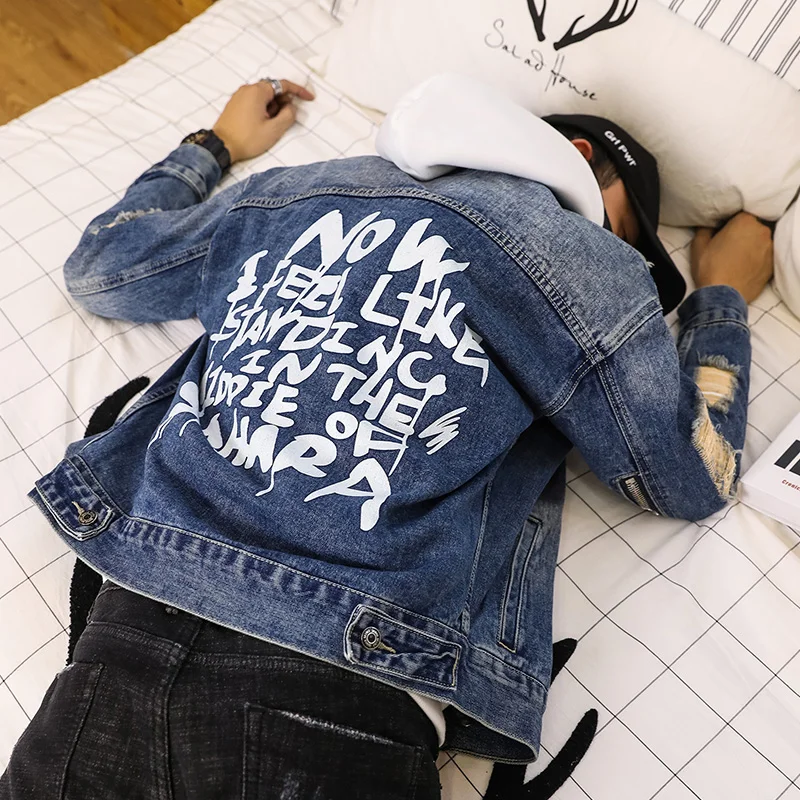 Fashion Korean Blue Broken Hole Jacket Super Handsome Youthful Denim Jacket Casual Wild Student Coat Loose Comfortable Clothes
Fashion Korean Blue Broken Hole Jacket Super Handsome Youthful Denim Jacket Casual Wild Student Coat Loose Comfortable Clothes