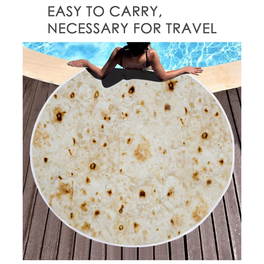 Tortilla Soft Fleece Throw Blanket Soft Printing Tortilla de Harina Burrito Blanket Round and Square Shape Funny Gag Gift
Tortilla Soft Fleece Throw Blanket Soft Printing Tortilla de Harina Burrito Blanket Round and Square Shape Funny Gag Gift