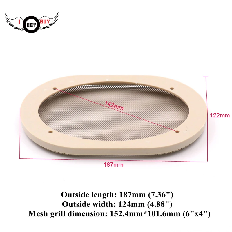2 Pcs 4"x6" Inch Speaker Mesh Grill Protective Cover Speakers DIY Accessories Oval Ellipse Beige Free Shipping
2 Pcs 4"x6" Inch Speaker Mesh Grill Protective Cover Speakers DIY Accessories Oval Ellipse Beige Free Shipping