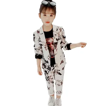 Flower Print Blazer Jacket+Pants Children Girls Two Piece Suits Teenager Girls Clothing Girls Casual Teenager Kids Tracksuit
Flower Print Blazer Jacket+Pants Children Girls Two Piece Suits Teenager Girls Clothing Girls Casual Teenager Kids Tracksuit