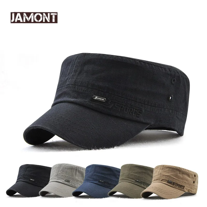 JAMONT snapback Summer Autumn Military Caps for Men Women Flat Top Hat Casual Army Hat Black Outdoor Visor Sports cap Casquette
JAMONT snapback Summer Autumn Military Caps for Men Women Flat Top Hat Casual Army Hat Black Outdoor Visor Sports cap Casquette