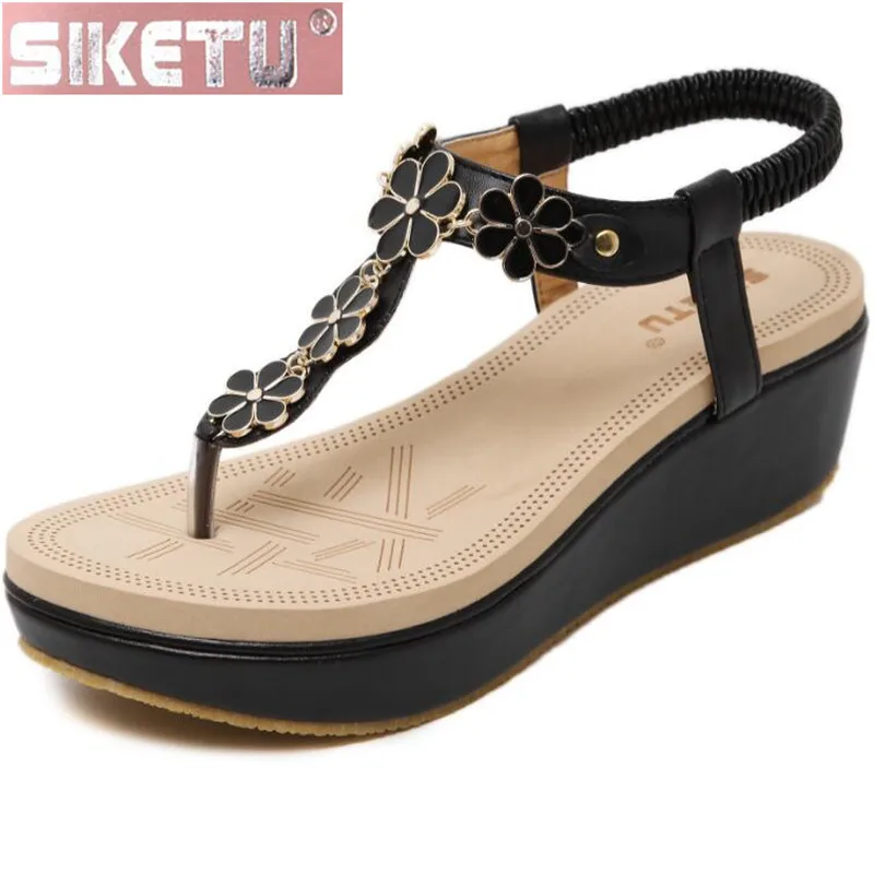 SIKETU shoes woman flat sandals PU Buckle Elastic Wedge Women's shoes Sandwich toe Beach shoes
SIKETU shoes woman flat sandals PU Buckle Elastic Wedge Women's shoes Sandwich toe Beach shoes