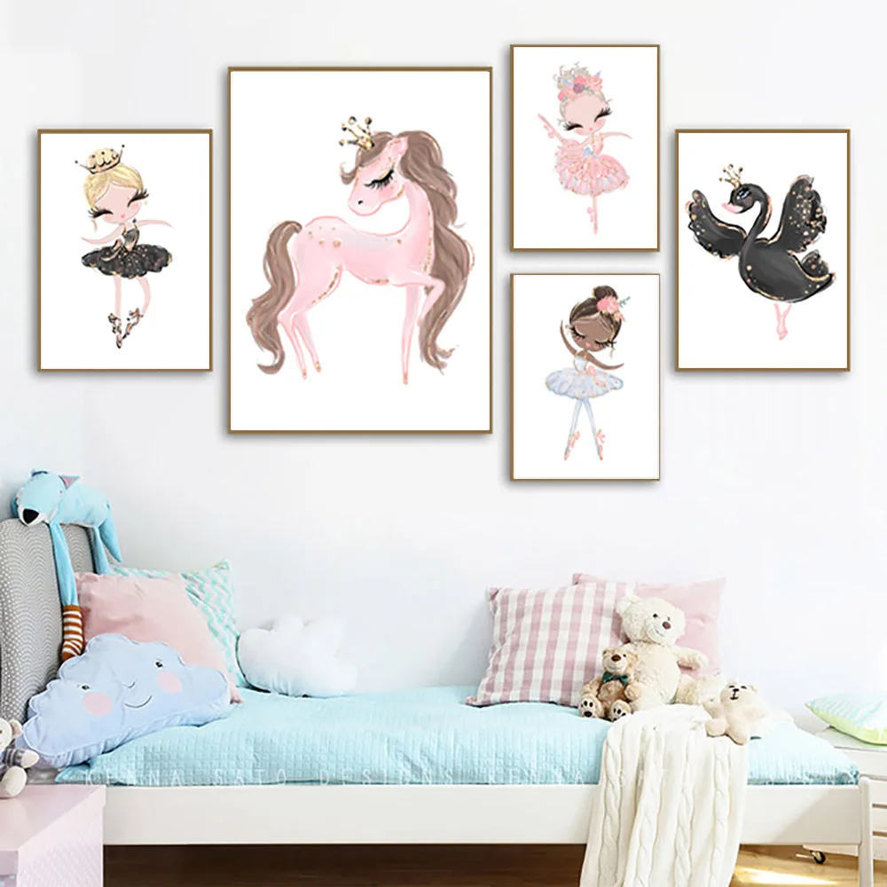 Nordic Kinderkamer Posters Unicorn Canvas Painting Cartoon Animal Prints Dancing Girl Wall Pictures For Kids Room Unframed
Nordic Kinderkamer Posters Unicorn Canvas Painting Cartoon Animal Prints Dancing Girl Wall Pictures For Kids Room Unframed