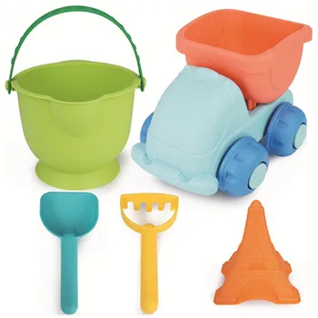 5 pcs Beach Toys Set for Kids Toddlers Baby Sand Toys for Girls Boys Soft Truck Bucket/ Watering Can/Shovels Rakes /Sand Molds
5 pcs Beach Toys Set for Kids Toddlers Baby Sand Toys for Girls Boys Soft Truck Bucket/ Watering Can/Shovels Rakes /Sand Molds