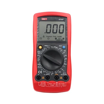 UNI-T UT107 Digital Multimeter Automotive Multi-Purpose AC/DC Voltage Temp Multimeters Voltmeter Resistance Frequency Tester
UNI-T UT107 Digital Multimeter Automotive Multi-Purpose AC/DC Voltage Temp Multimeters Voltmeter Resistance Frequency Tester