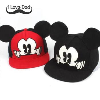 I LOVE DAD 2018 Mickey children snapback baseball Cap