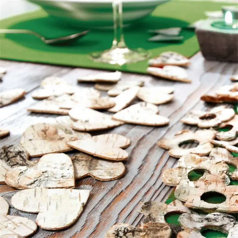 100pcs 5cm Birch Bark Love Heart Wooden Rustic Wedding Decor Craft Confetti Wedding Table Decorations Centerpieces
100pcs 5cm Birch Bark Love Heart Wooden Rustic Wedding Decor Craft Confetti Wedding Table Decorations Centerpieces