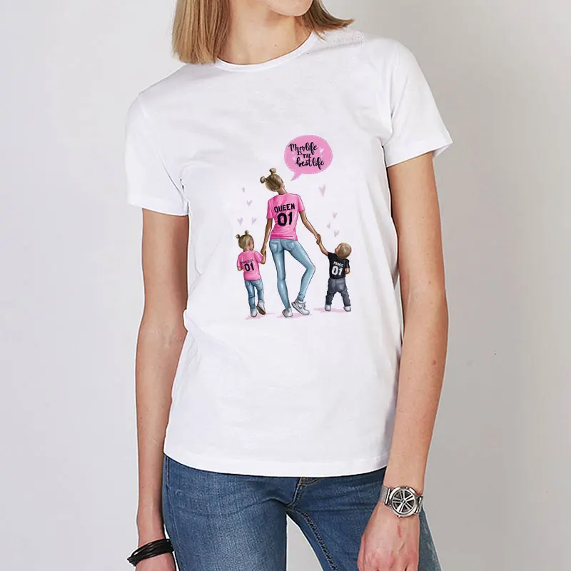 2019 Mom Love T-shirts Mama And Kids Happy Time Kawaii Printed T-shirt Vogue Harajuku Summer Short Sleeve Funny T Shirts Women
2019 Mom Love T-shirts Mama And Kids Happy Time Kawaii Printed T-shirt Vogue Harajuku Summer Short Sleeve Funny T Shirts Women