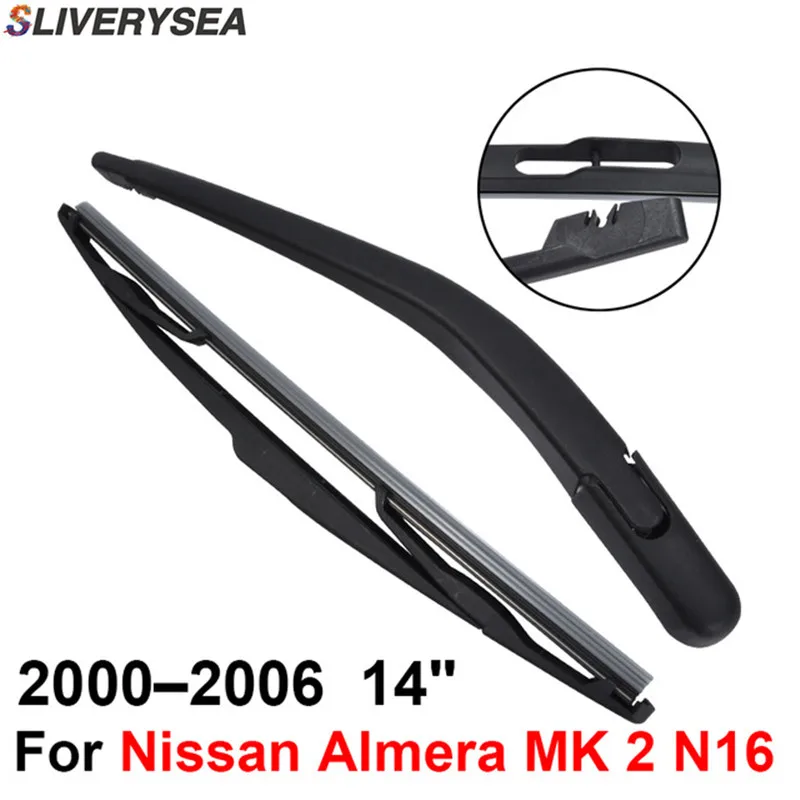 Rear Windscreen Wiper and Arm For Nissan Almera MK 2 N16 2000-2006 14'' 3/5 door Hatchback High Quality Natural Rubber
Rear Windscreen Wiper and Arm For Nissan Almera MK 2 N16 2000-2006 14'' 3/5 door Hatchback High Quality Natural Rubber