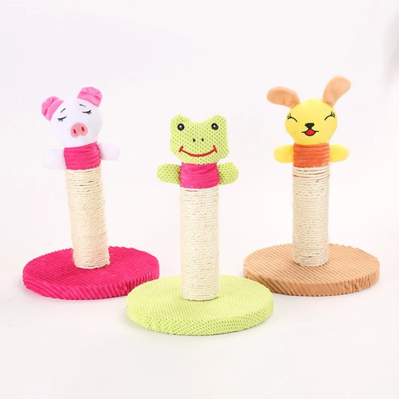 Squeaky Cat Scratching Board Sisal Tree Towers Grinding Claw Grasping Toy Cartoon Plush Animal Design
Squeaky Cat Scratching Board Sisal Tree Towers Grinding Claw Grasping Toy Cartoon Plush Animal Design