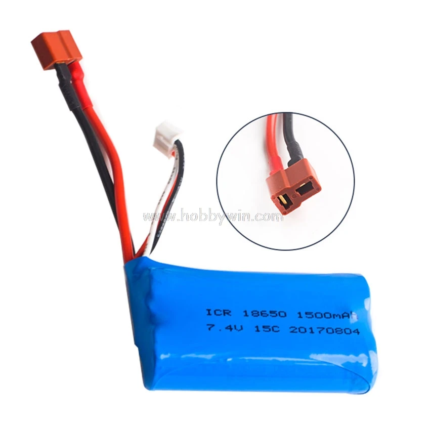 7.4V 2S 1500mAh 15C 18650 Li-Ion Battery T-plug Burst RC model Vehicle power pack
7.4V 2S 1500mAh 15C 18650 Li-Ion Battery T-plug Burst RC model Vehicle power pack