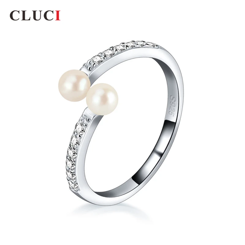 CLUCI 925 Sterling Silver Adjustable Pearl Ring Jewelry Gift for Women Twisted Luxury Twins 6-7 mm Akoya Pearl Rings
CLUCI 925 Sterling Silver Adjustable Pearl Ring Jewelry Gift for Women Twisted Luxury Twins 6-7 mm Akoya Pearl Rings