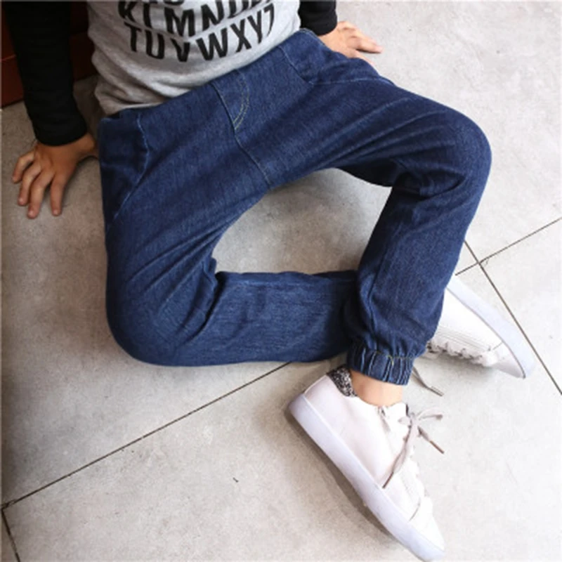 Baby Boys and childrens Harlan jeans Pants clothes In the Winter South Korean style Stylish Add wool jeans kids Clothing LRZLYX-A6 (10)