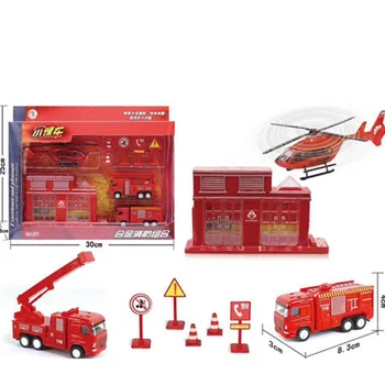 Red Alloy Plastic Pull Back Fire Truck Helicopter Accessories Set Models Children Cheap Toys Gifts Collections Brinquedos
Red Alloy Plastic Pull Back Fire Truck Helicopter Accessories Set Models Children Cheap Toys Gifts Collections Brinquedos