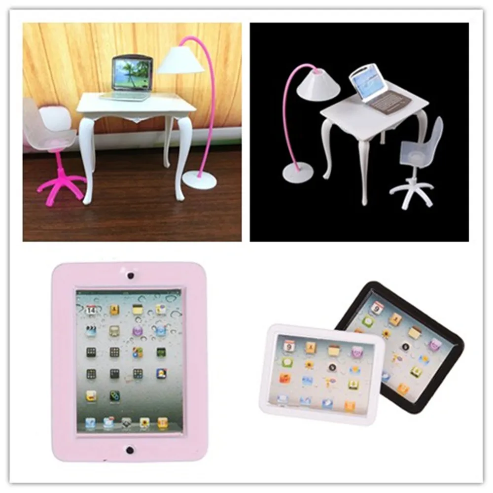 Miniature 1:12 Scale Laptop Computer Toy Doll Furniture Chair Study Desk/Computer PC Table With Lamp Children Toy
Miniature 1:12 Scale Laptop Computer Toy Doll Furniture Chair Study Desk/Computer PC Table With Lamp Children Toy