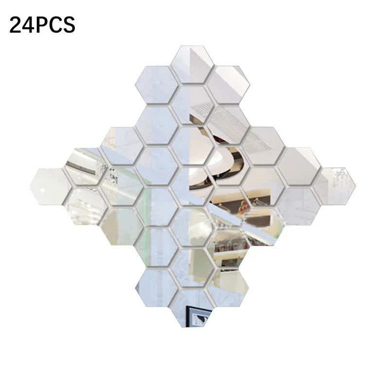 24Pcs 3D Hexagon Acrylic Mirror Wall Stickers DIY Art Wall Decor Stickers Home Decor Living Room Mirrored Decorative Sticker
24Pcs 3D Hexagon Acrylic Mirror Wall Stickers DIY Art Wall Decor Stickers Home Decor Living Room Mirrored Decorative Sticker