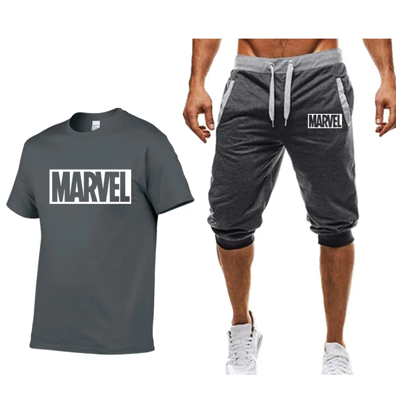 2019 MARVEL cotton T Shirts+Shorts men sets Brand clothing Two pieces tracksuit Fashion Casual Tshirts Workout Fitness T-shirt
2019 MARVEL cotton T Shirts+Shorts men sets Brand clothing Two pieces tracksuit Fashion Casual Tshirts Workout Fitness T-shirt