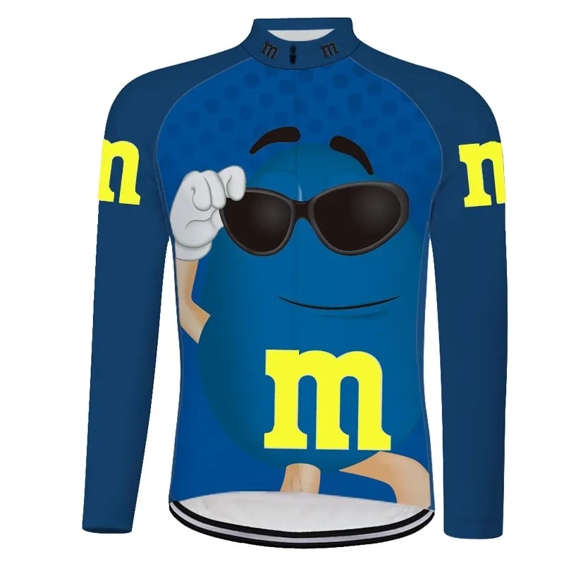 M & Ms Джерси для велоспорта 2019 pro team майки мужские трикотажные Осенние Длинные
