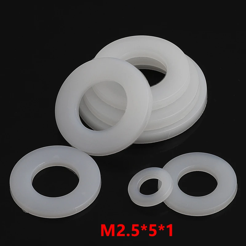 1000pcs M2.5*5*1 Nylon Flat Washer DIN125 Plastic Plain Washer Spacer Seals Ring Gasket NL66
1000pcs M2.5*5*1 Nylon Flat Washer DIN125 Plastic Plain Washer Spacer Seals Ring Gasket NL66