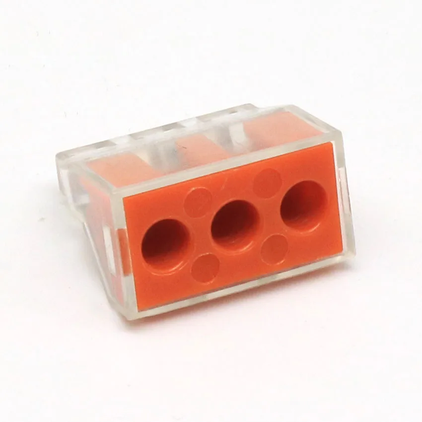 PCT-103D 50pcs Connector Teminator Lug for Wire Connection 41A 400V 2.5-6mm^2 Spring Terminals Faston Terminal Block Connector
PCT-103D 50pcs Connector Teminator Lug for Wire Connection 41A 400V 2.5-6mm^2 Spring Terminals Faston Terminal Block Connector