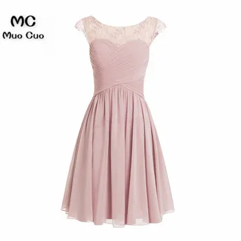 2018 Blush Pink Sheer Lace Homecoming Dresses with Short Sleeves Chiffon Zipper Back Homecoming Cocktail Party Dresses
2018 Blush Pink Sheer Lace Homecoming Dresses with Short Sleeves Chiffon Zipper Back Homecoming Cocktail Party Dresses