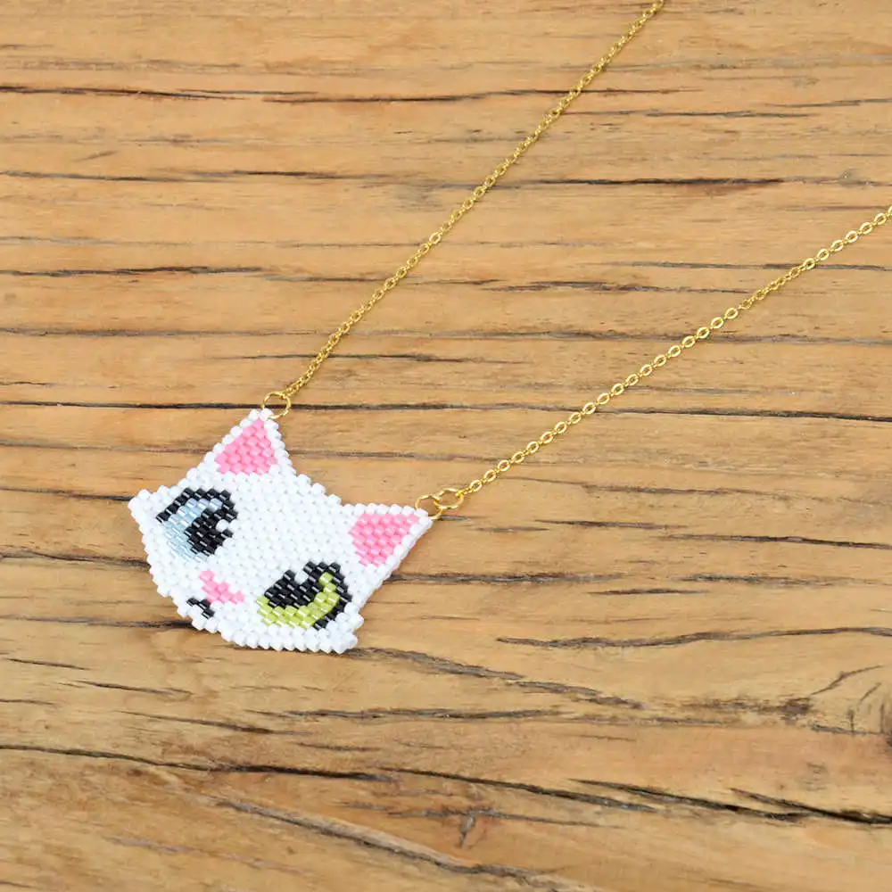 Shinus MIYUKI Necklaces Fox Cat Necklace Delica Child Gift Jewelry Collares Gold Chain Choker Miyuki Necklaces Stainless Steel
Shinus MIYUKI Necklaces Fox Cat Necklace Delica Child Gift Jewelry Collares Gold Chain Choker Miyuki Necklaces Stainless Steel