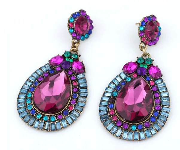 Luxury Long Colorful Crystal Dangle Earrings Gorgeous Statement Drop Earrings For Women Pendientes 2E103
Luxury Long Colorful Crystal Dangle Earrings Gorgeous Statement Drop Earrings For Women Pendientes 2E103