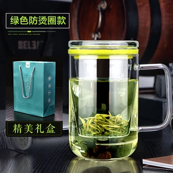 Creative Gentleman Glass Tea Cup Glass Filter office Travel Water tea Crystal Mug Handcraft Borosilicate Glass Cup Lid BPA Free
Creative Gentleman Glass Tea Cup Glass Filter office Travel Water tea Crystal Mug Handcraft Borosilicate Glass Cup Lid BPA Free