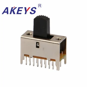 SS-62D02 6P2T Six pole double throw 2 position slide switch 18 pin DIP type with 4 fixed pin handle heights can be customized
SS-62D02 6P2T Six pole double throw 2 position slide switch 18 pin DIP type with 4 fixed pin handle heights can be customized