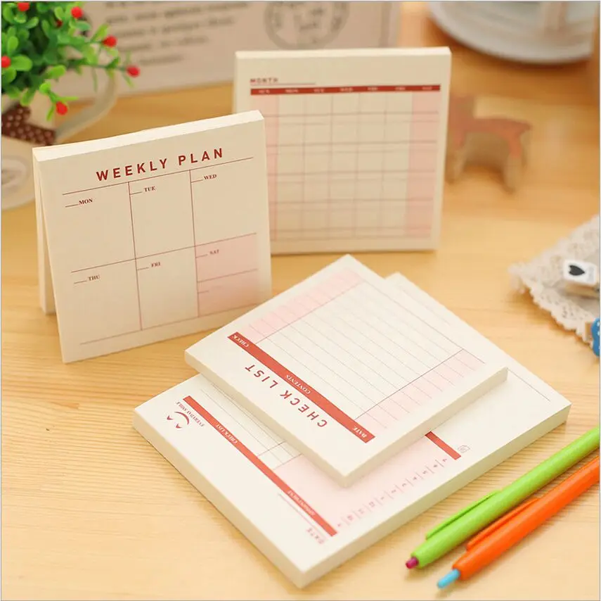 Weekly Monthly Plan Tear Mini Notebook Check list Daily Memo Pad Message Note Work Schedule Desktop Scratch Pad Memos Book
Weekly Monthly Plan Tear Mini Notebook Check list Daily Memo Pad Message Note Work Schedule Desktop Scratch Pad Memos Book