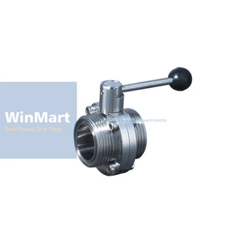 304 Stainless Steel 1-1/2" 38mm Sanitary SMS-Type Thread Union Connection Butterfly Valve Brew Beer Dairy Product
304 Stainless Steel 1-1/2" 38mm Sanitary SMS-Type Thread Union Connection Butterfly Valve Brew Beer Dairy Product