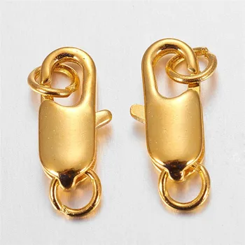 10pcs 18x6mm Brass Lobster Claw Clasps for Jewelry Making Hole: 3mm Cadmium Free & Nickel Free & Lead Free
10pcs 18x6mm Brass Lobster Claw Clasps for Jewelry Making Hole: 3mm Cadmium Free & Nickel Free & Lead Free