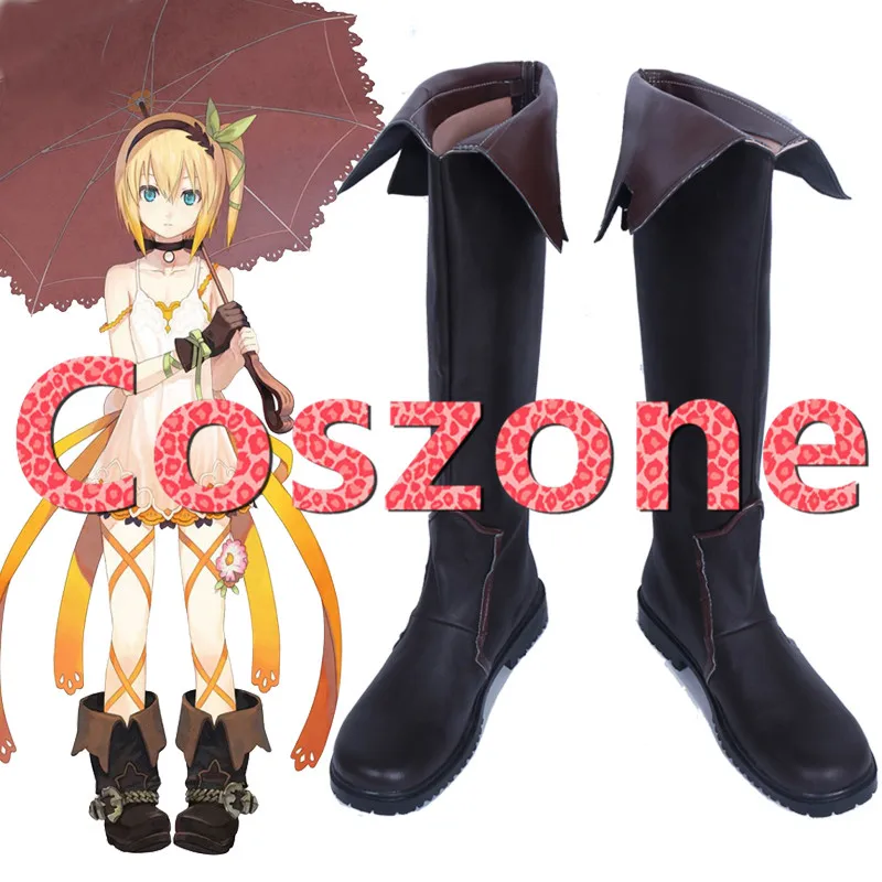 Tales Of Zestiria The X Edna Brown Shoes Cosplay Boots (2)