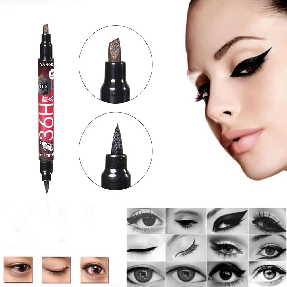 1PC Double-end Eye Liner With Eyebrow Pen Black Eyeliner Pencil Automatic Waterproof Liquid Cosmetic Makeup Tool maquiagem
1PC Double-end Eye Liner With Eyebrow Pen Black Eyeliner Pencil Automatic Waterproof Liquid Cosmetic Makeup Tool maquiagem