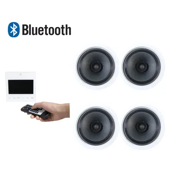 SH0013 Home audio 4x15W Wall-mounted Digital Amplifier with 4 pieces of 6inch ceiling speakers, Supports USB/SD/AUX/BT/FM
SH0013 Home audio 4x15W Wall-mounted Digital Amplifier with 4 pieces of 6inch ceiling speakers, Supports USB/SD/AUX/BT/FM