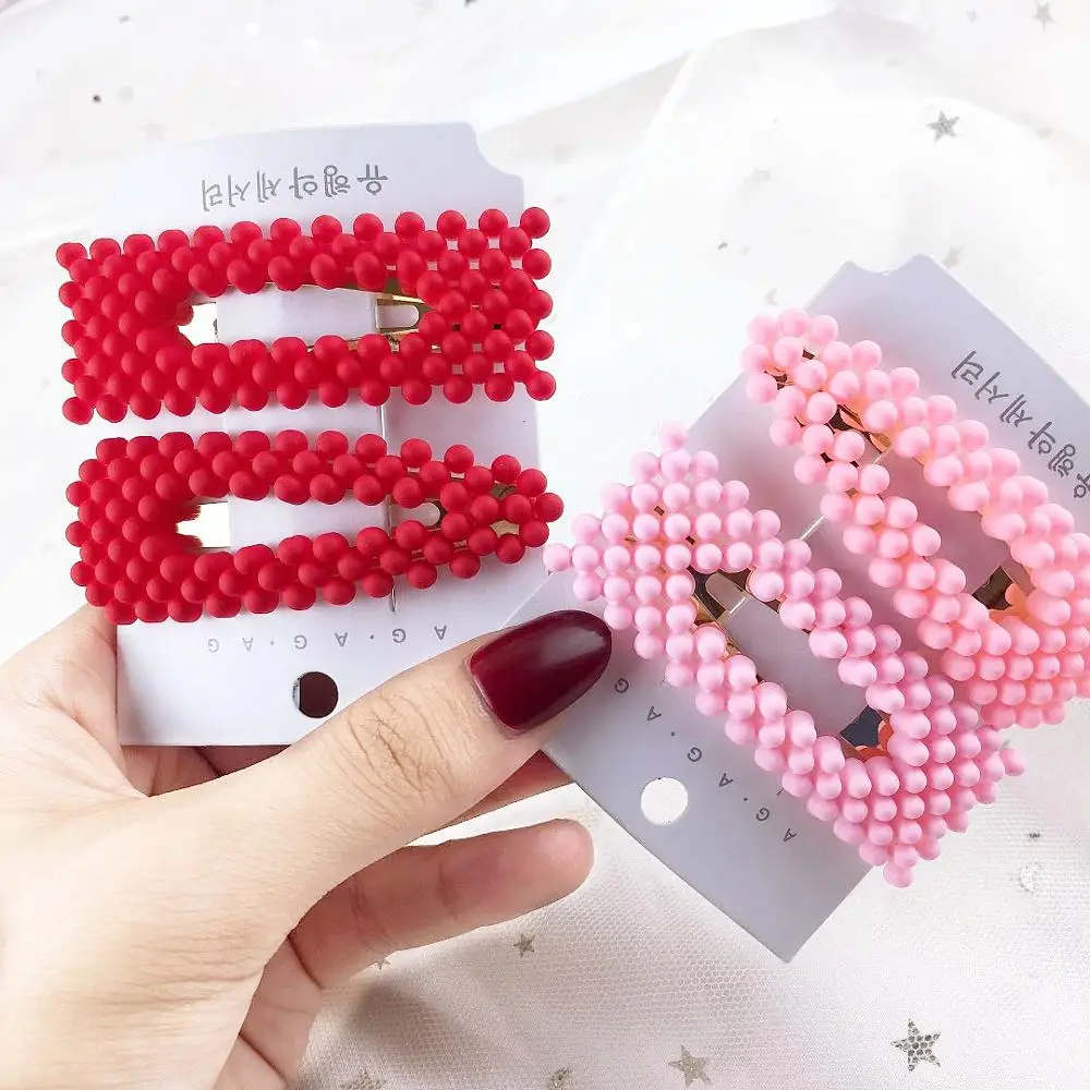 Colored pearl hair clip 2019 New Fashion Women hair accessories Girl accessories Hairpins Rectangular Barrettes
Colored pearl hair clip 2019 New Fashion Women hair accessories Girl accessories Hairpins Rectangular Barrettes