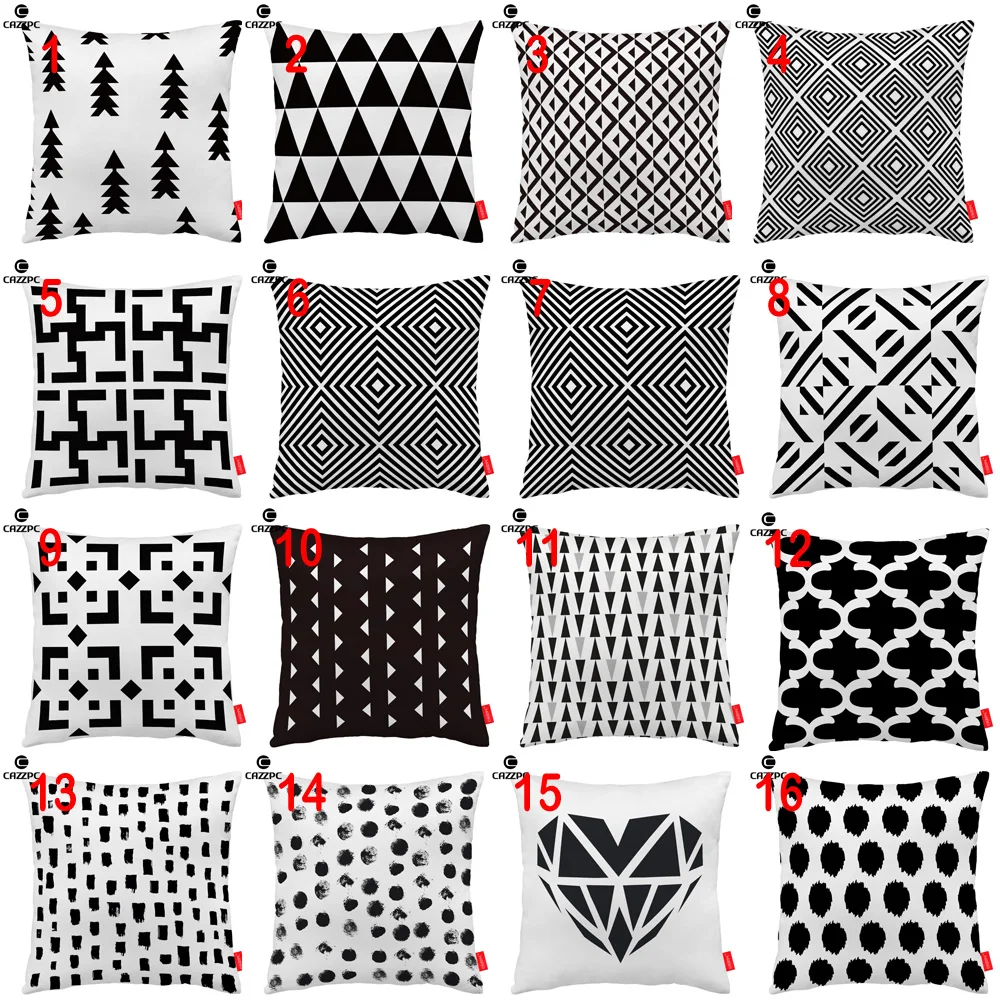 Black White Abstract Geometric Polka Dot Triangles Grid Print Custom Decorative Pillowcase Cushion Covers Sofa Chair Home Decor
Black White Abstract Geometric Polka Dot Triangles Grid Print Custom Decorative Pillowcase Cushion Covers Sofa Chair Home Decor