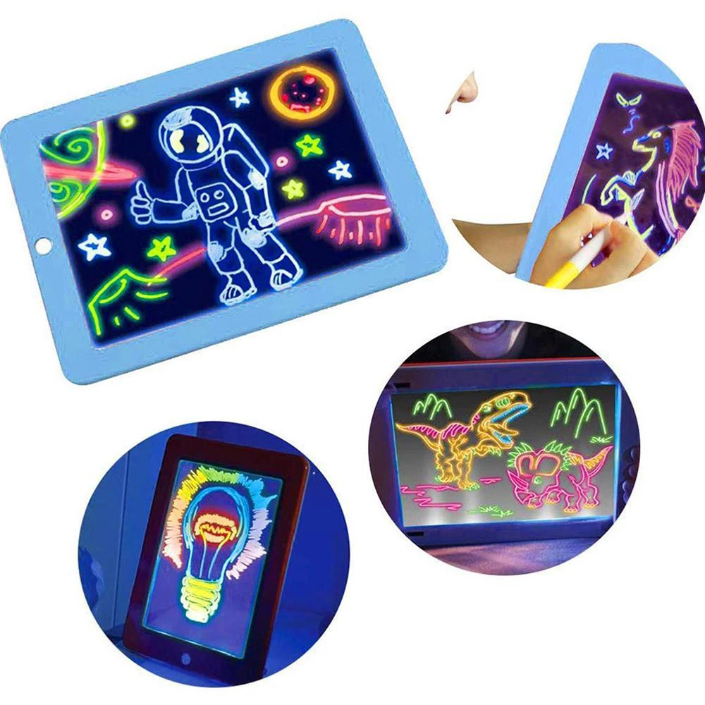 Drawing Toys Sketchpad 3D Pad Create Art That Glows Magic Board Children Writing Board Clipboard Gift Response Creative Toy
Drawing Toys Sketchpad 3D Pad Create Art That Glows Magic Board Children Writing Board Clipboard Gift Response Creative Toy