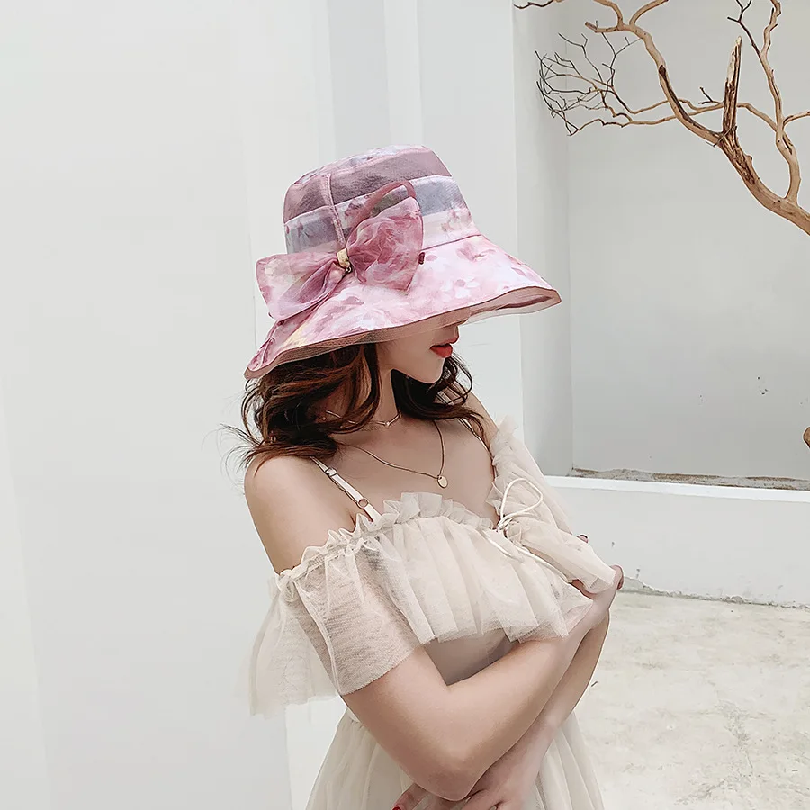 Hat Cute SunHats Bow Large Brim Floppy Women Beach Cap Beach Foldable Brim Hat Casual Glris Summer Travel Casual Cap
Hat Cute SunHats Bow Large Brim Floppy Women Beach Cap Beach Foldable Brim Hat Casual Glris Summer Travel Casual Cap