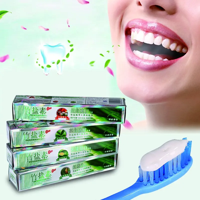 New Arrival 1pcs Pro Prevent Tooth Decay Bad Breath Bamboo Salt Teeth Whitening Toothpaste Hot!!
New Arrival 1pcs Pro Prevent Tooth Decay Bad Breath Bamboo Salt Teeth Whitening Toothpaste Hot!!