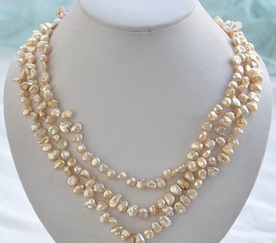 HOT## Wholesale > >>> P4168 3row 21" 10mm champagne KESHI REBORN PEARL NECKLACE citrine pendant
HOT## Wholesale > >>> P4168 3row 21" 10mm champagne KESHI REBORN PEARL NECKLACE citrine pendant