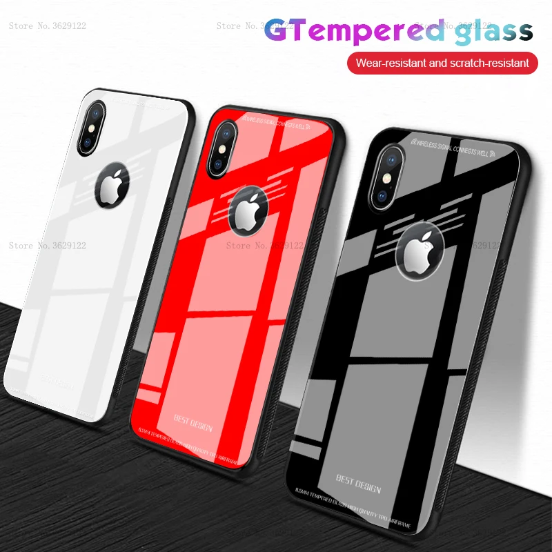 For iPhone XS Max Case Luxury Tempered Glass Back Cover Shockproof Sleeve Hard For iPhone 7 6S 6 Plus X S XS Cases Coque Fundas
For iPhone XS Max Case Luxury Tempered Glass Back Cover Shockproof Sleeve Hard For iPhone 7 6S 6 Plus X S XS Cases Coque Fundas